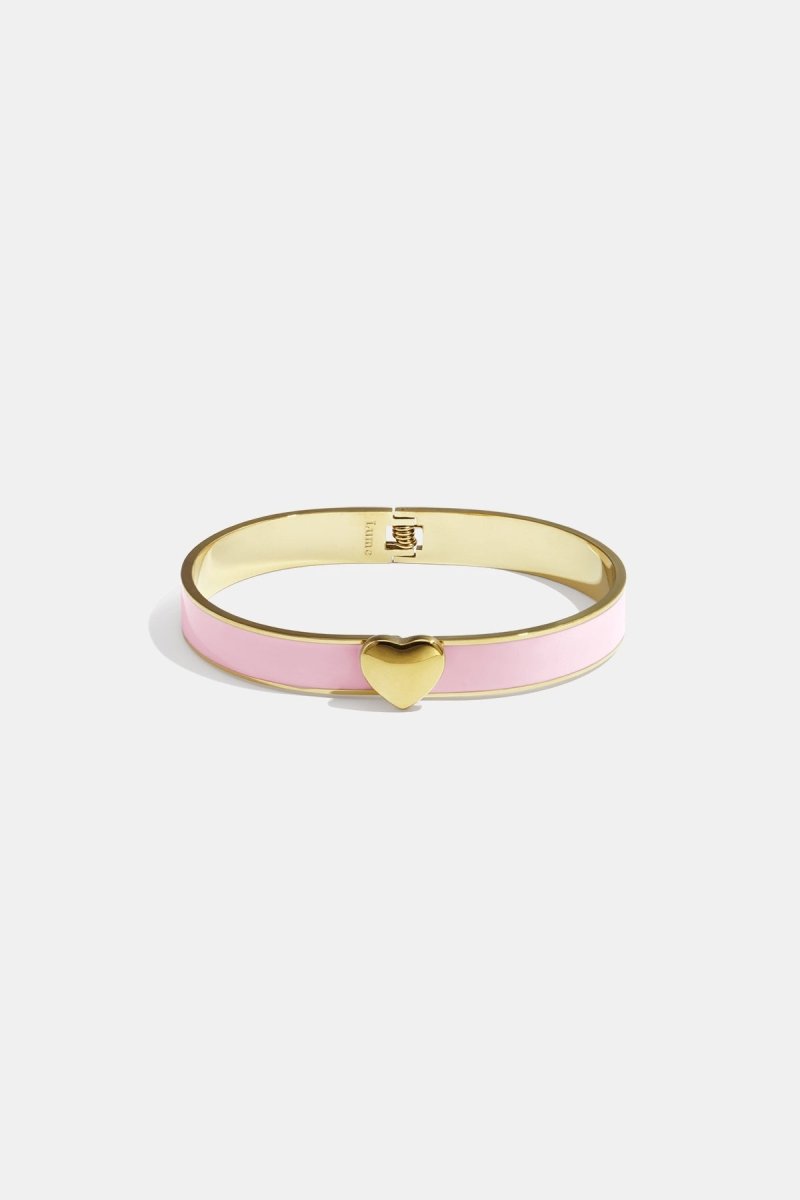 Bracelet in various colors with heart detail - 0.9 cm - Velaris Femme
