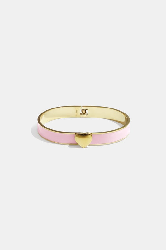 Bracelet in various colors with heart detail - 0.9 cm - Velaris Femme