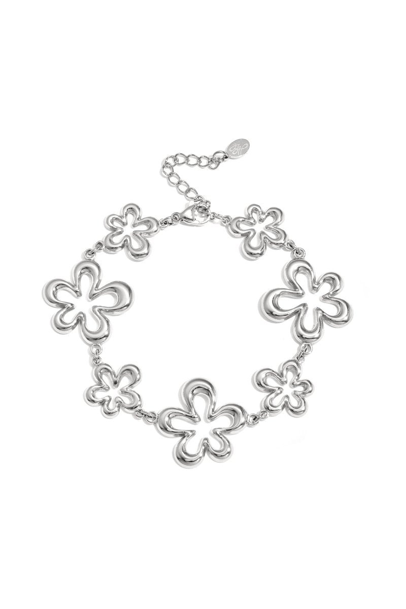 Bracelet with coral - shaped playful flowers in varying sizes - Velaris Femme