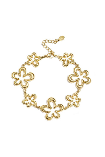Bracelet with coral - shaped playful flowers in varying sizes - Velaris Femme