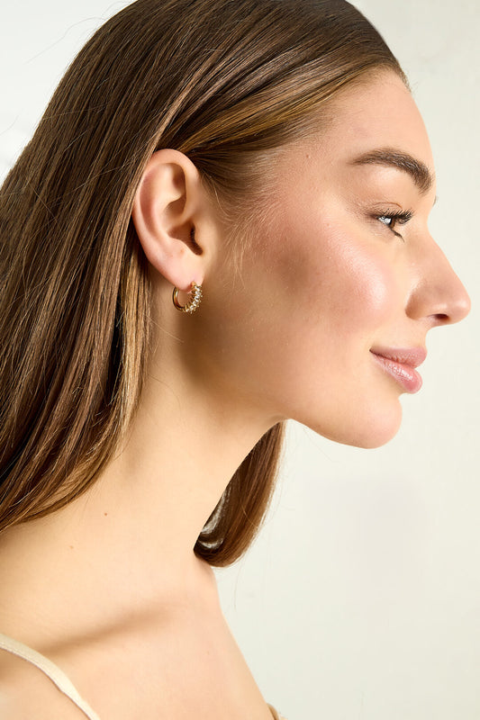 Stainless Steel Hoop Earrings circle Casual Daily Simple Series Women's jewelry