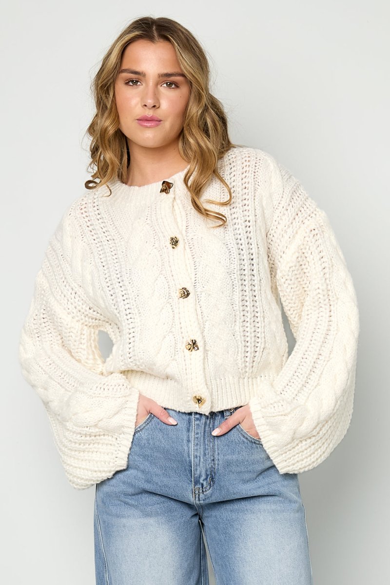 Cable Cardigan - Velaris Femme
