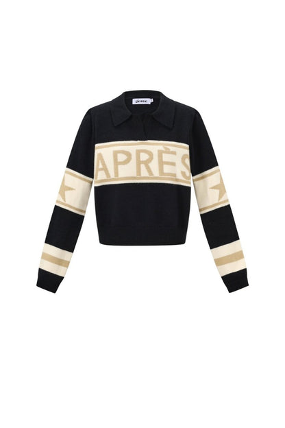 Casual Letter Knit Sweater - Velaris Femme