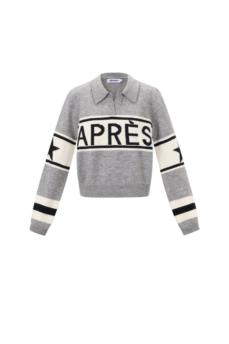 Casual Letter Knit Sweater - Velaris Femme
