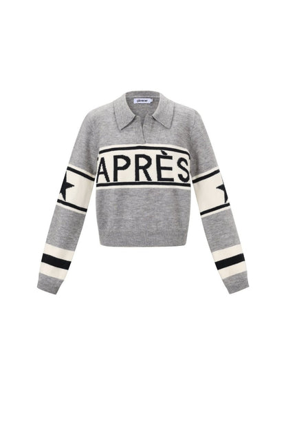 Casual Letter Knit Sweater - Velaris Femme