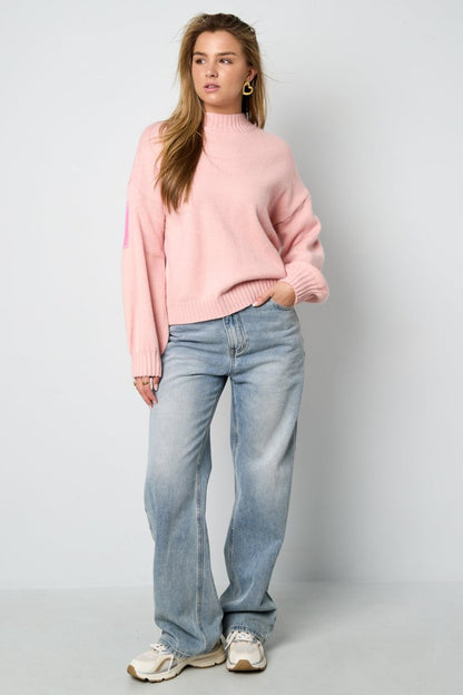 Casual Letter Knit Sweater - Velaris Femme