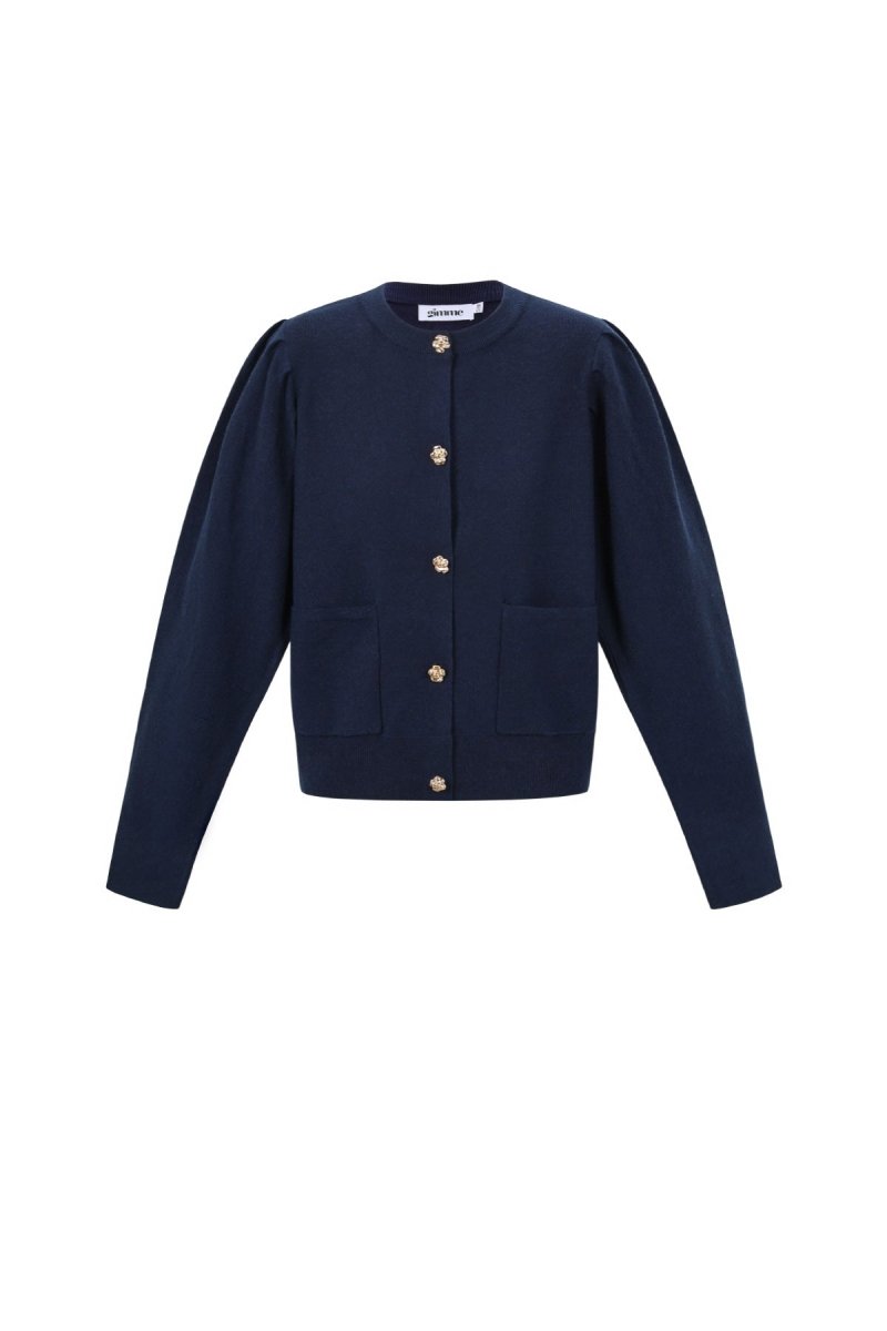 Casual Solid Color Knit Cardigan - Velaris Femme
