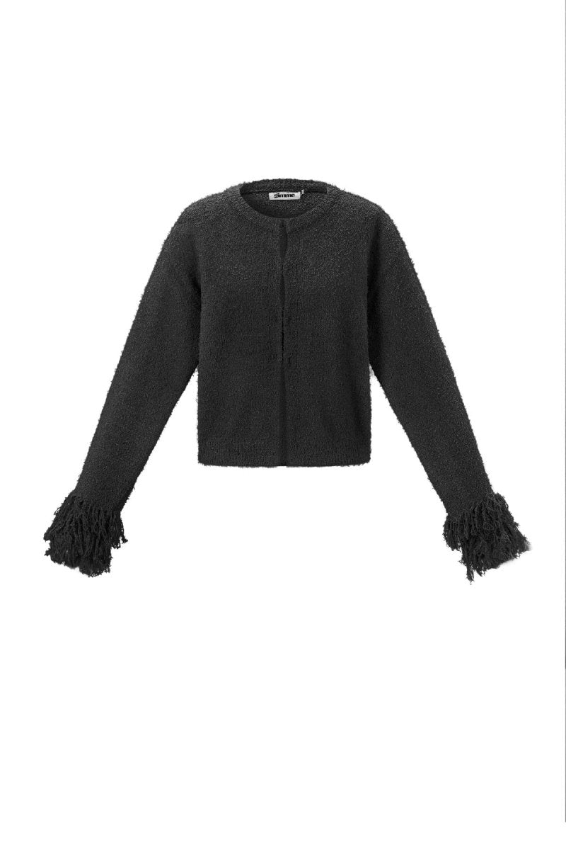 Casual Solid Color Knit Cardigan - Velaris Femme