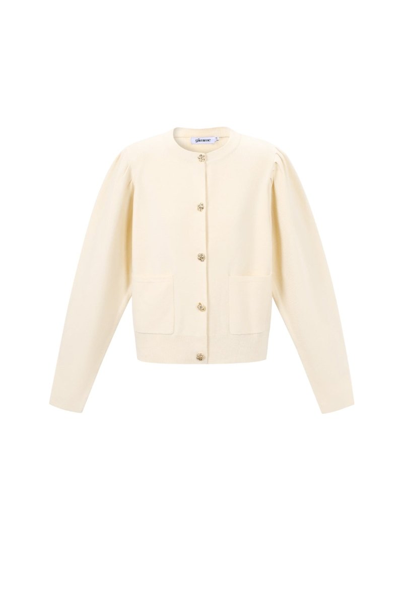 Casual Solid Color Knit Cardigan - Velaris Femme