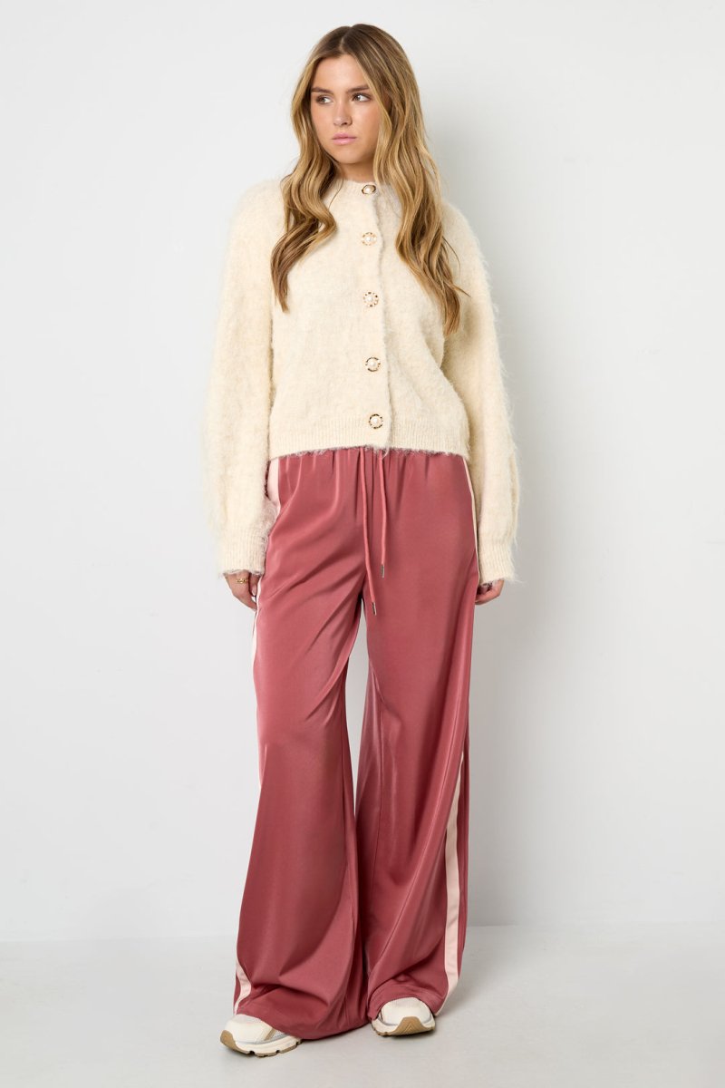 Casual Solid Color Knit Cardigan - Velaris Femme