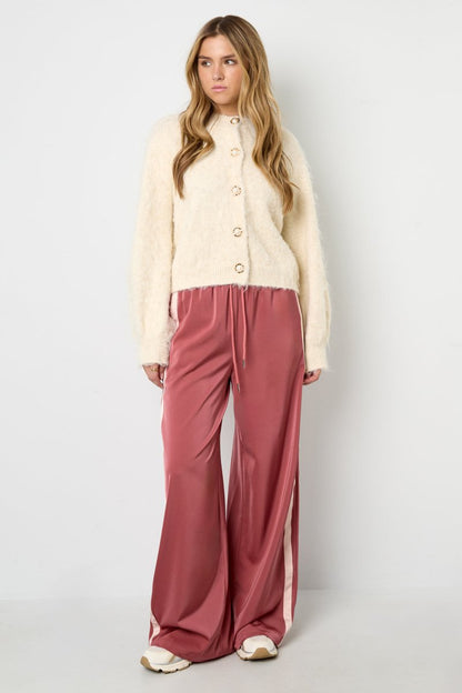 Casual Solid Color Knit Cardigan - Velaris Femme