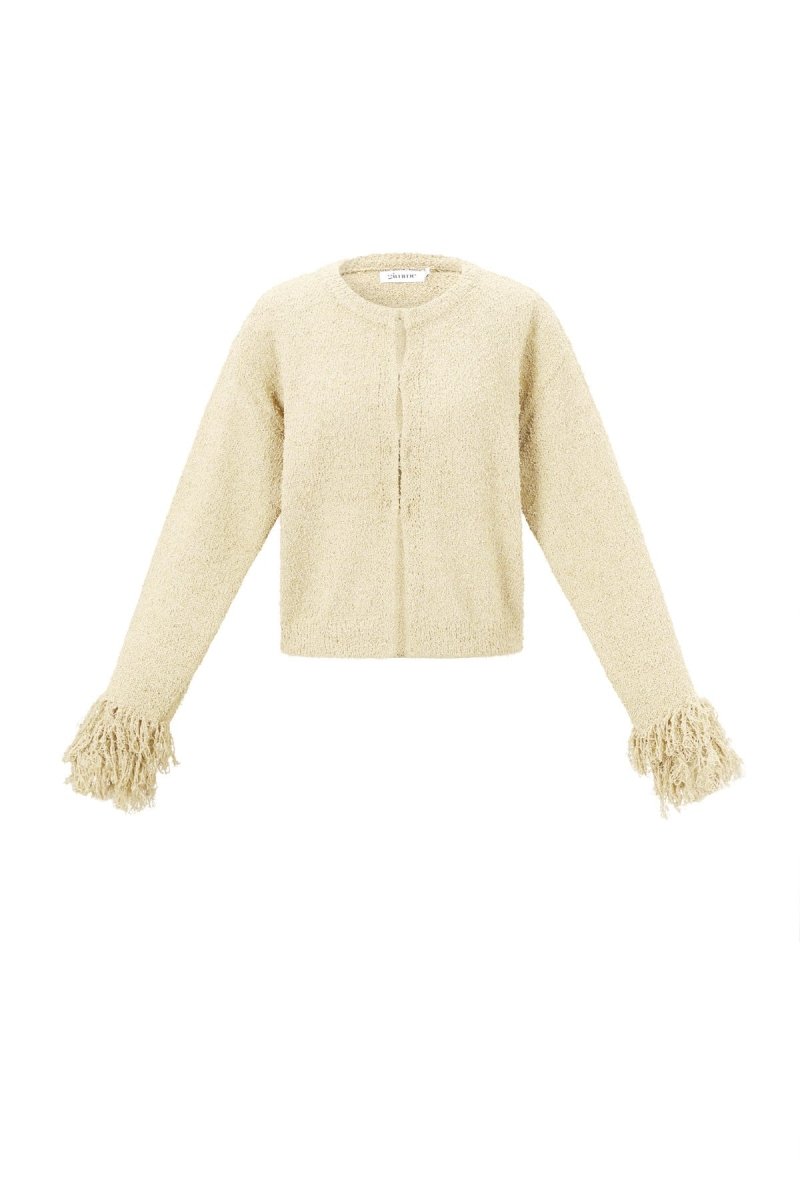Casual Solid Color Knit Cardigan - Velaris Femme