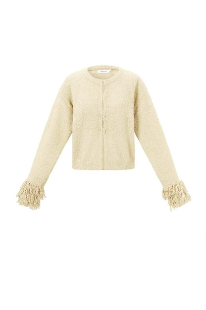 Casual Solid Color Knit Cardigan - Velaris Femme