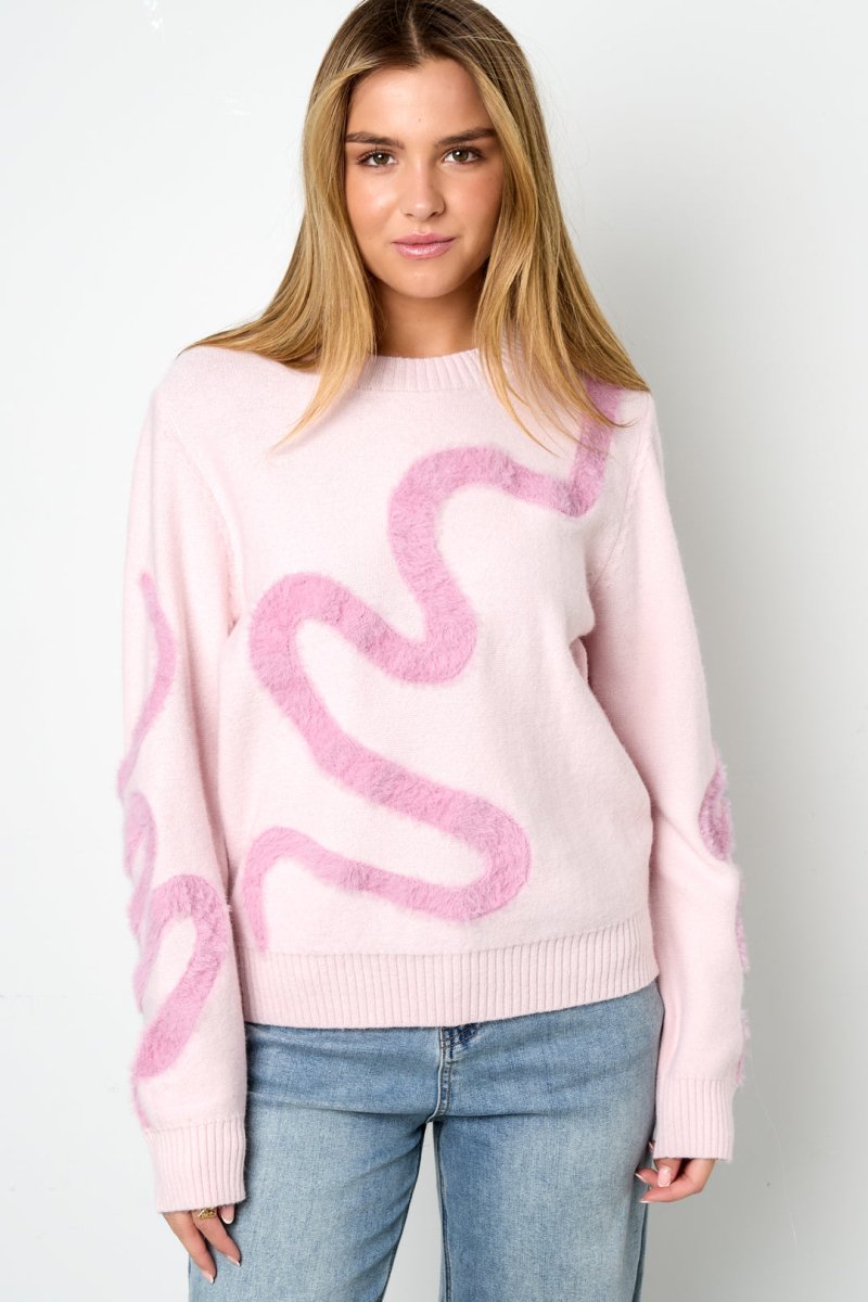 Color Clash Knit Sweater - Velaris Femme
