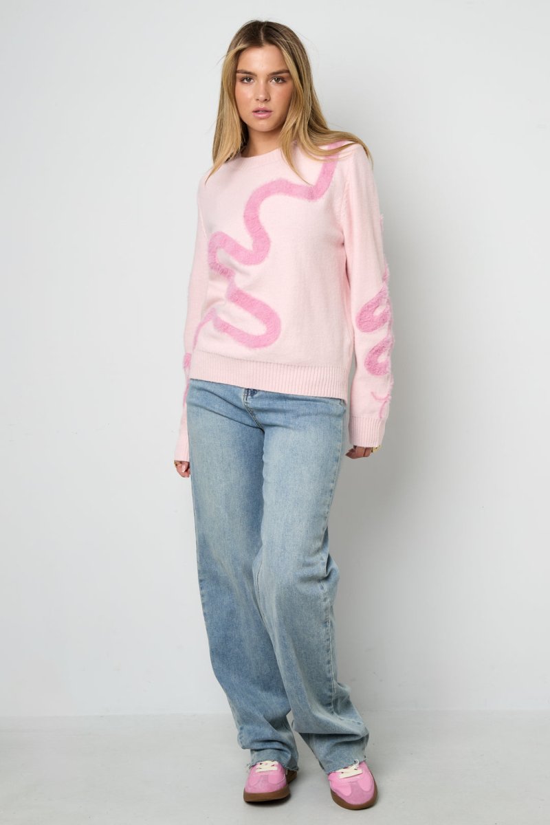 Color Clash Knit Sweater - Velaris Femme