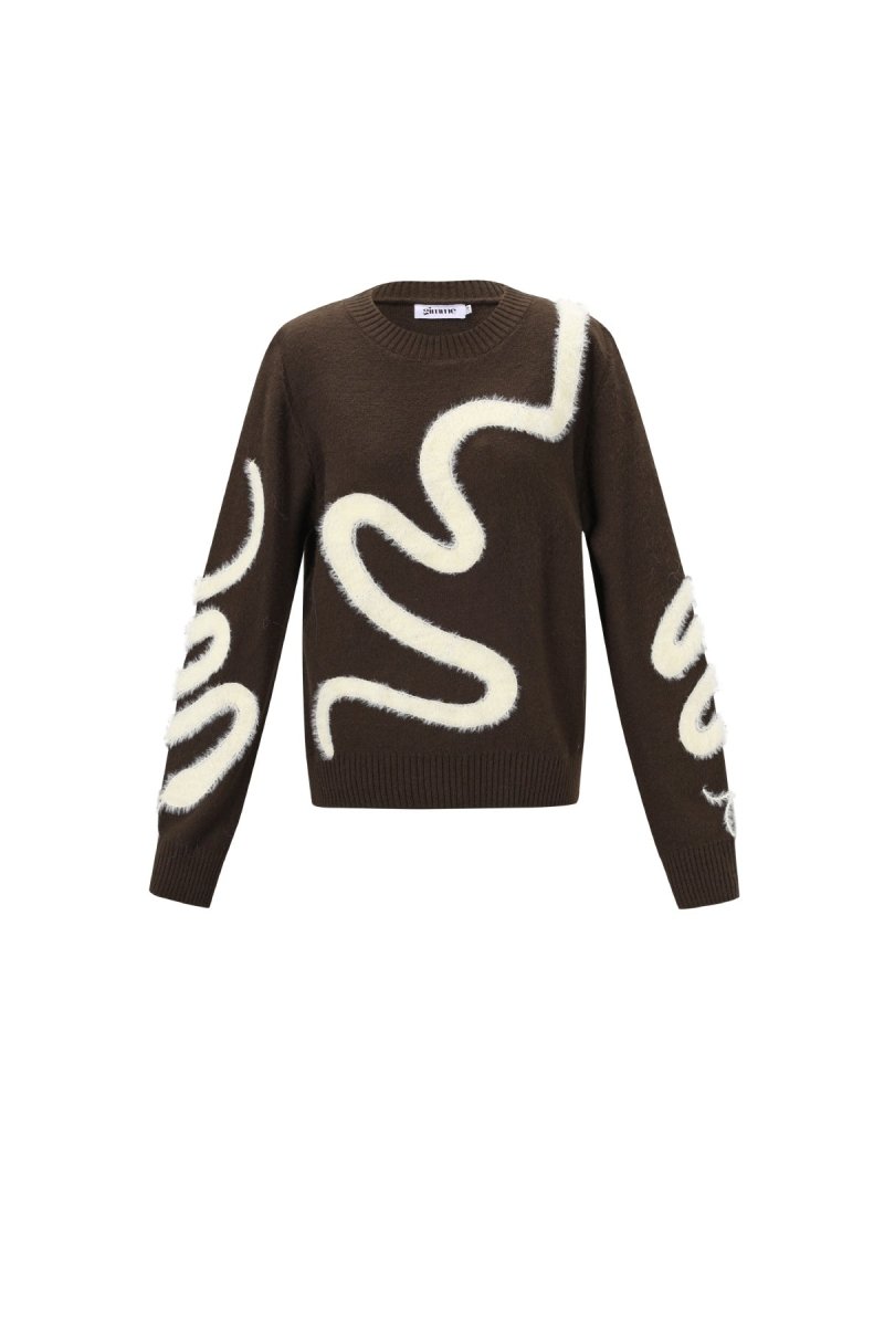 Color Clash Knit Sweater - Velaris Femme