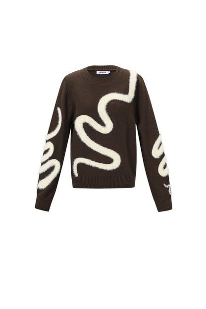 Color Clash Knit Sweater - Velaris Femme