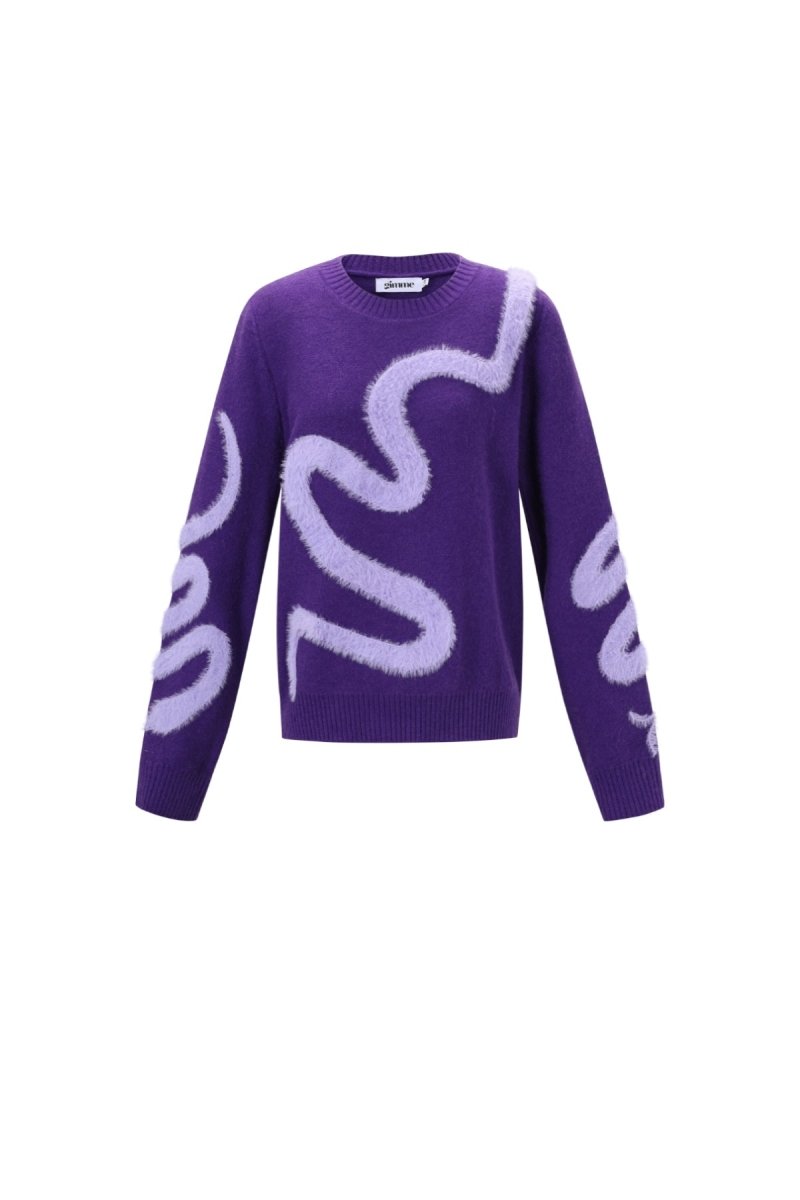 Color Clash Knit Sweater - Velaris Femme
