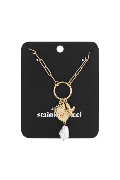 coral coast necklace - Velaris Femme