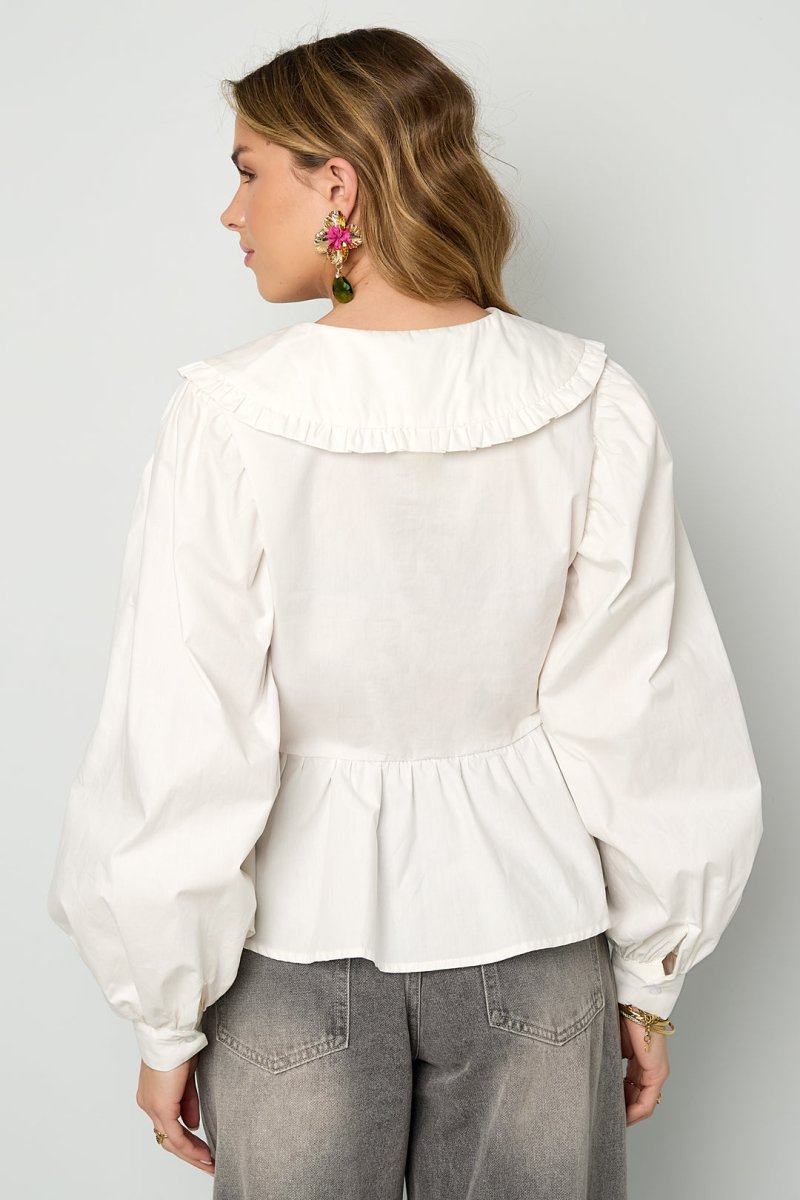 Cotton Blouses & Shirts Solid color Casual - Velaris Femme