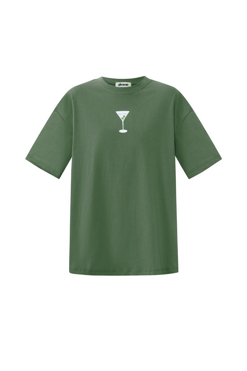 Cotton Knitted Women's T-shirt Casual Letters - Velaris Femme
