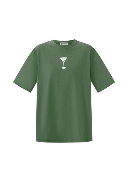 Cotton Knitted Women's T-shirt Casual Letters - Velaris Femme