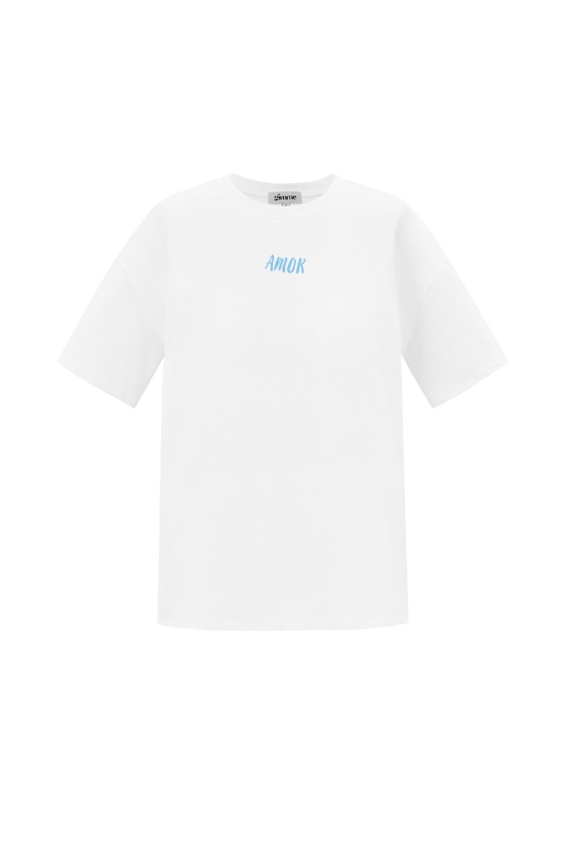 Cotton Knitted Women's T-shirt Casual Letters - Velaris Femme