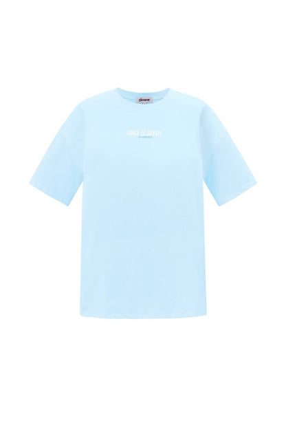 Cotton Knitted Women's T-shirt Casual Letters - Velaris Femme