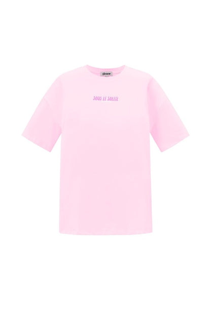Cotton Knitted Women's T-shirt Casual Letters - Velaris Femme
