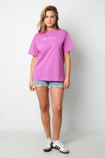 Cotton Women's T-shirt Casual Letters - Velaris Femme