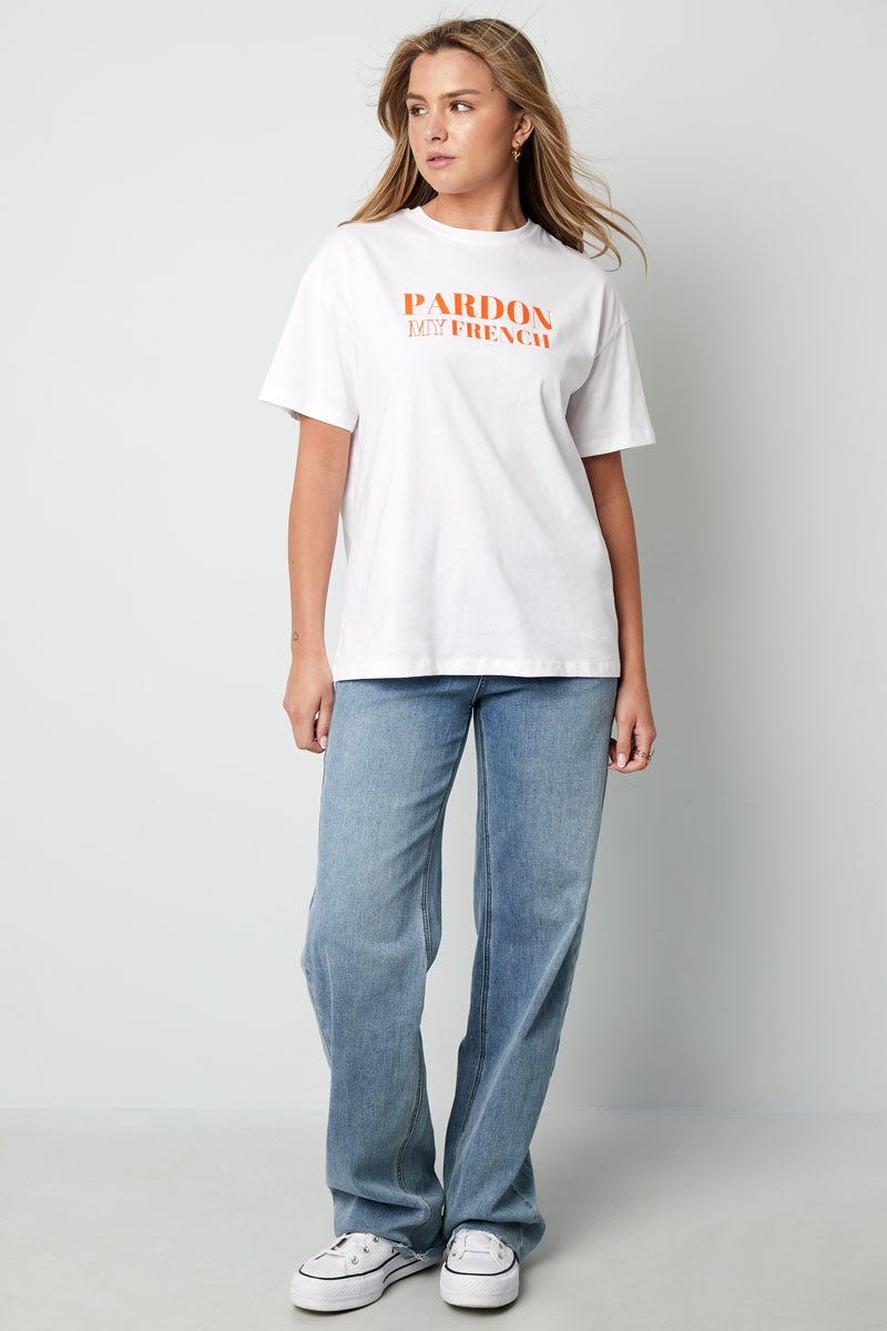 Cotton Women's T-shirt Casual Letters - Velaris Femme