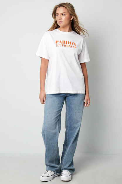Cotton Women's T-shirt Casual Letters - Velaris Femme