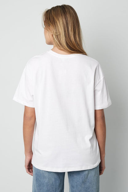 Cotton Women's T-shirt Casual Letters - Velaris Femme