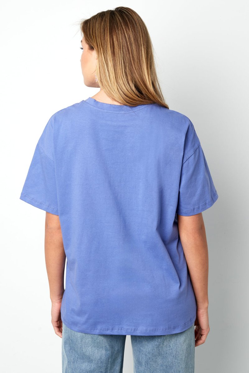 Cotton Women's T-shirt Casual Letters - Velaris Femme