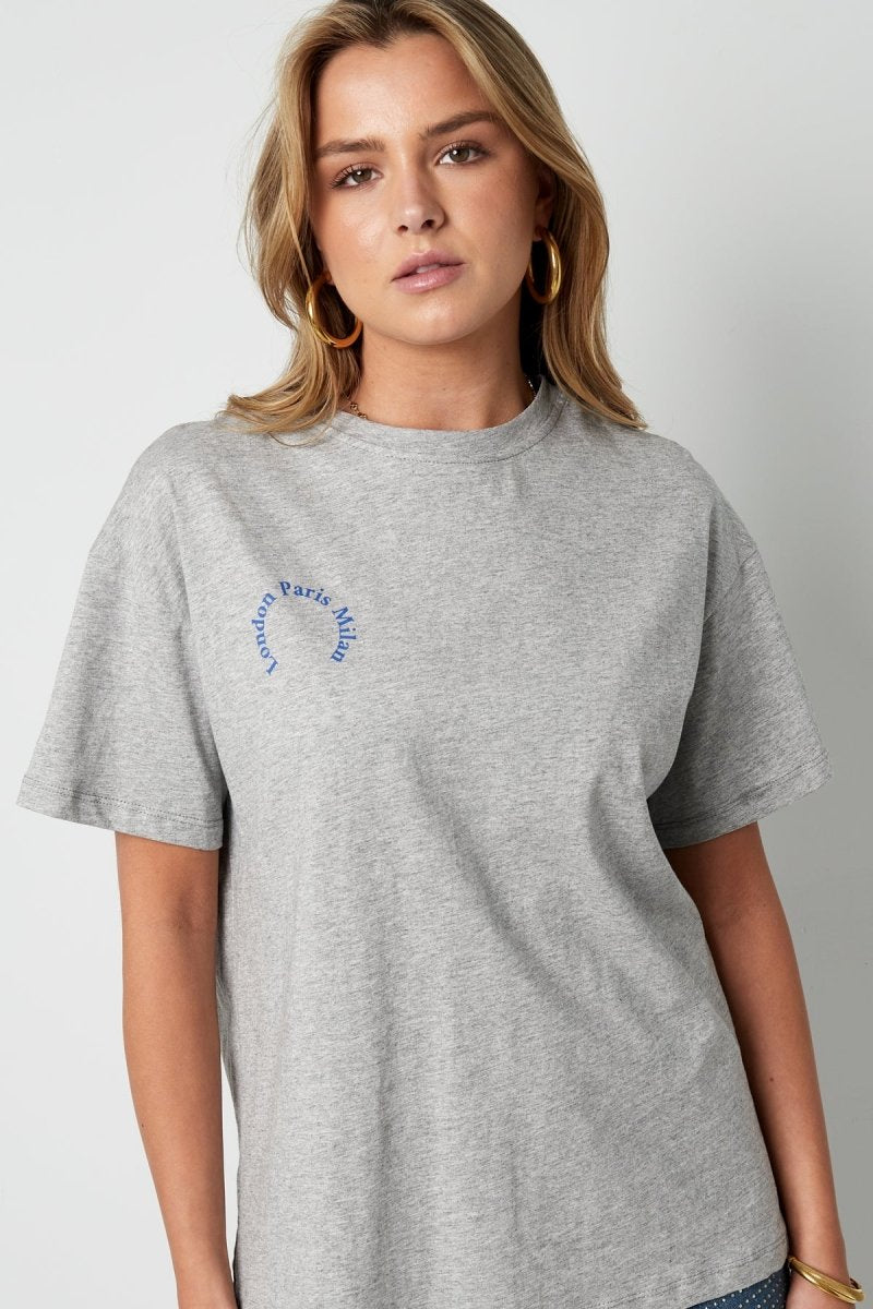 Cotton Women's T-shirt Casual Letters - Velaris Femme