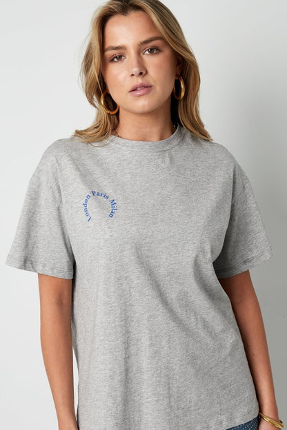 Cotton Women's T-shirt Casual Letters - Velaris Femme