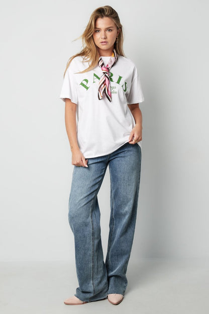 Cotton Women's T-shirt Casual Letters - Velaris Femme