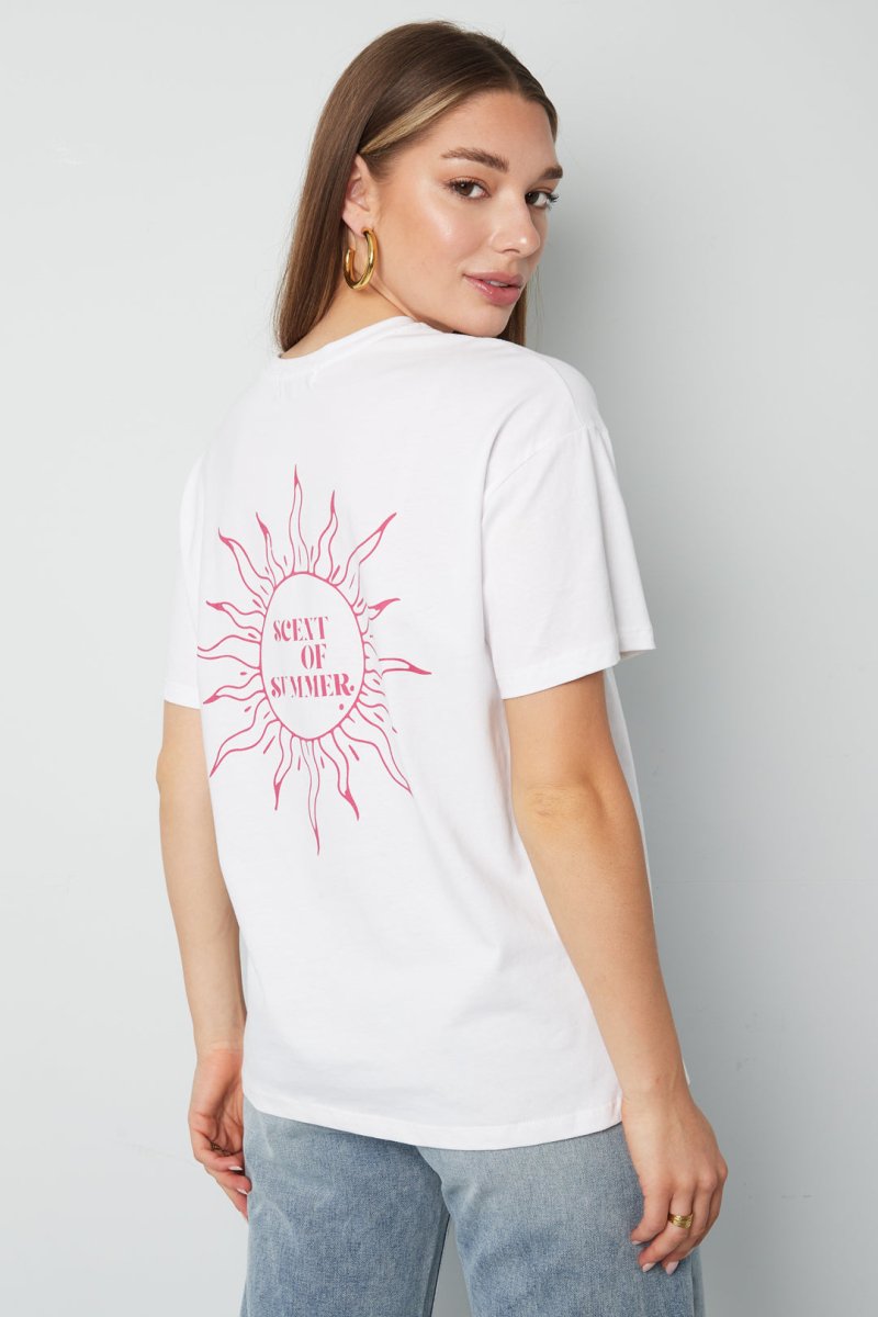 Cotton Women's T-shirt Casual Letters - Velaris Femme