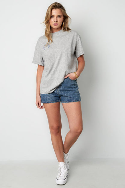 Cotton Women's T-shirt Casual Letters - Velaris Femme