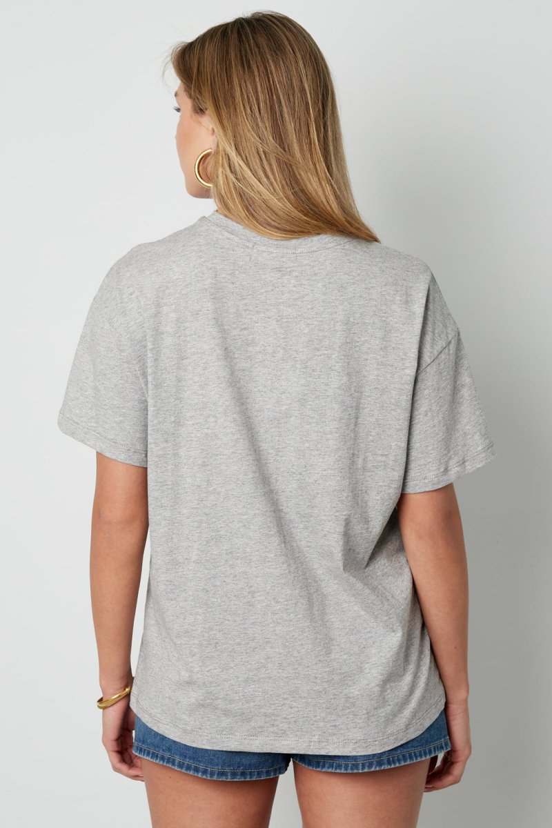 Cotton Women's T-shirt Casual Letters - Velaris Femme