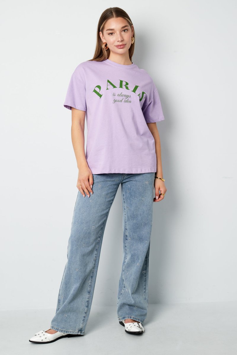 Cotton Women's T-shirt Casual Letters - Velaris Femme
