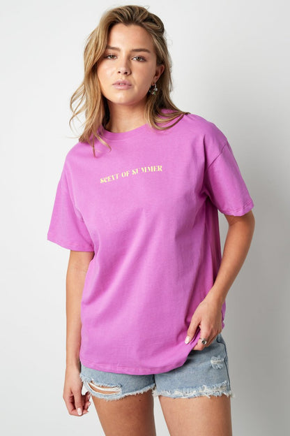 Cotton Women's T-shirt Casual Letters - Velaris Femme