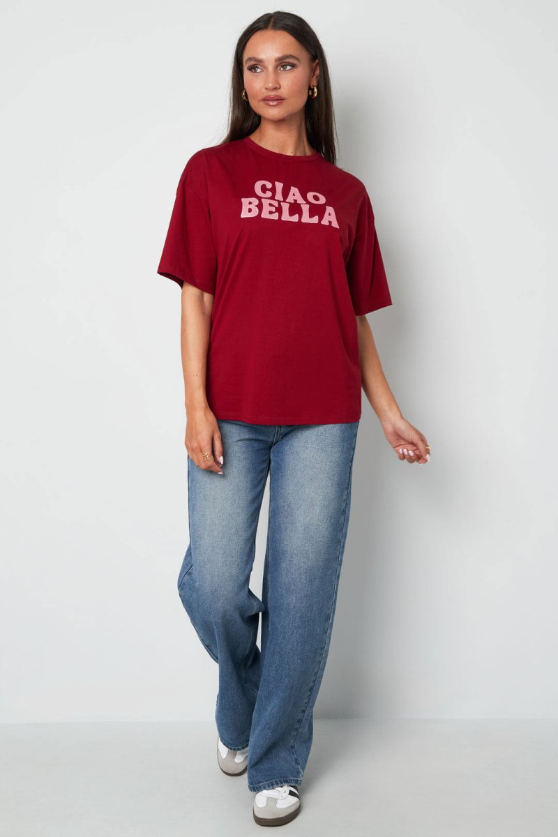 Cotton Women's T-shirt Casual Letters - Velaris Femme