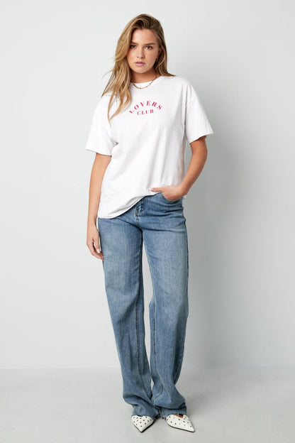 Cotton Women's T-shirt Casual Letters - Velaris Femme