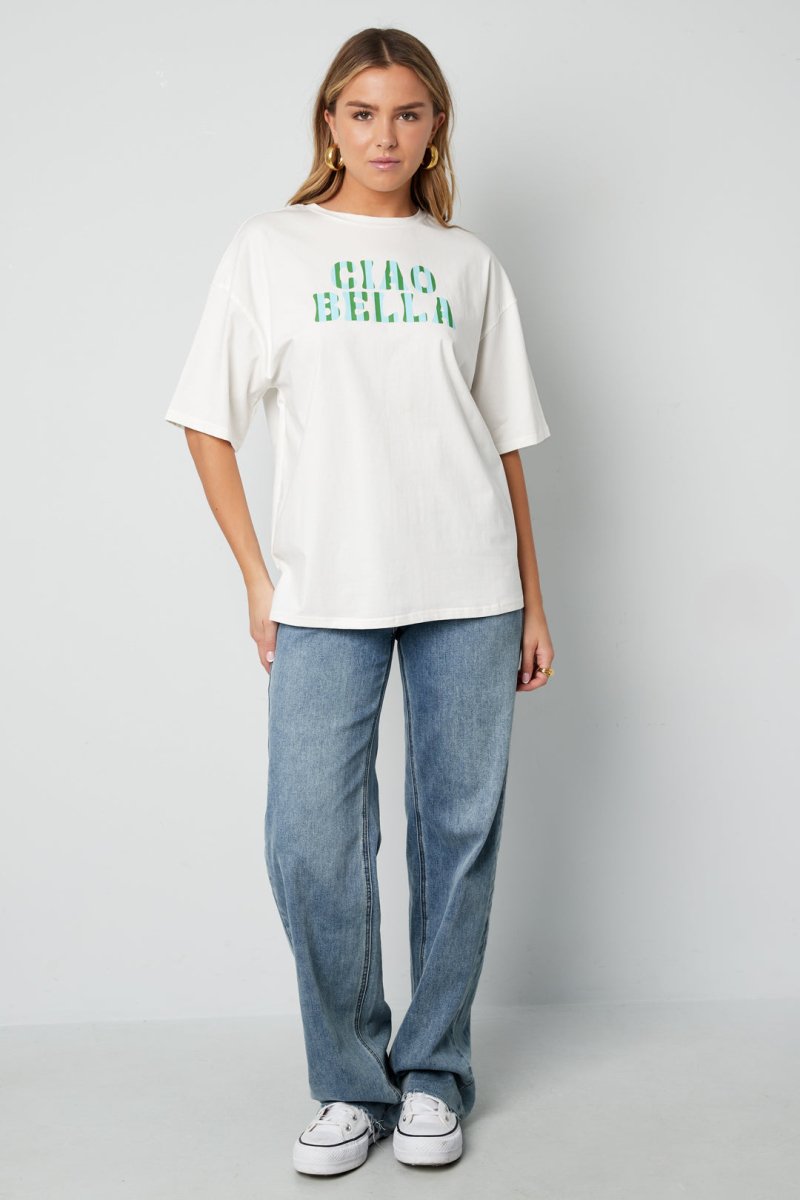 Cotton Women's T-shirt Casual Letters - Velaris Femme