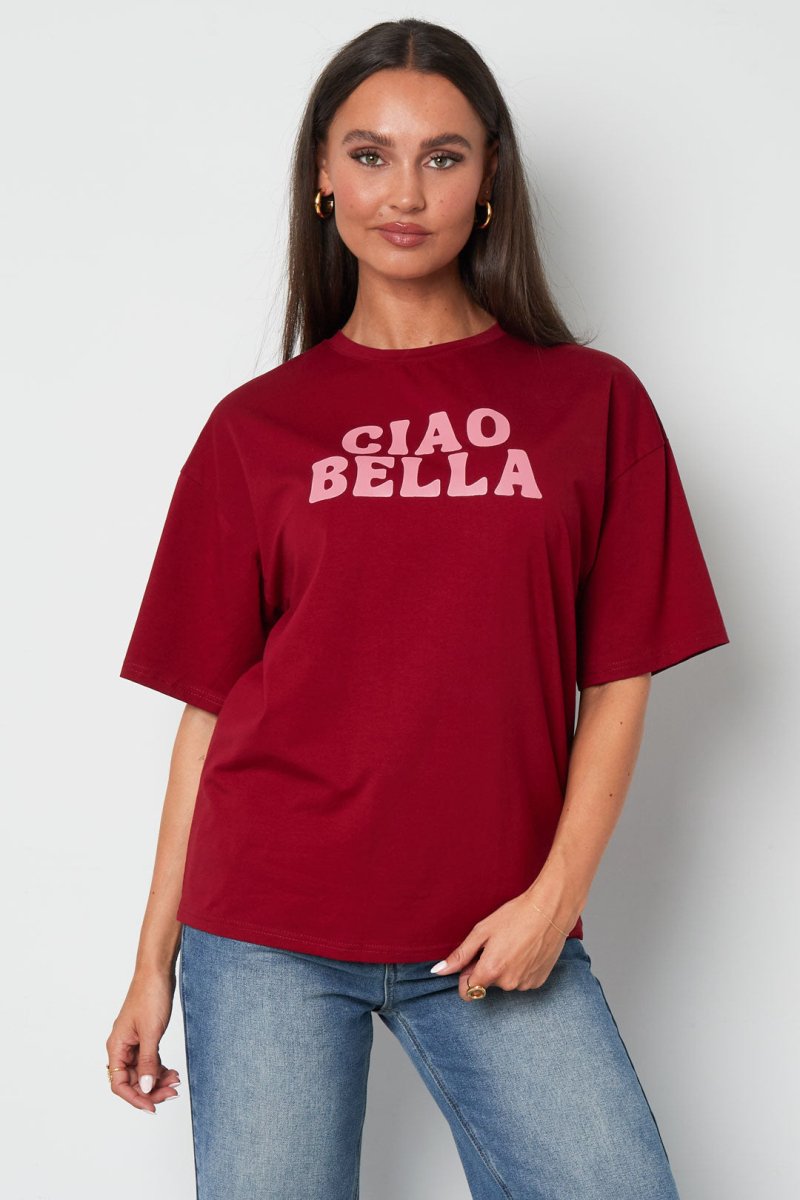 Cotton Women's T-shirt Casual Letters - Velaris Femme