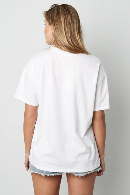 Cotton Women's T-shirt Spring/Summer Letters - Velaris Femme