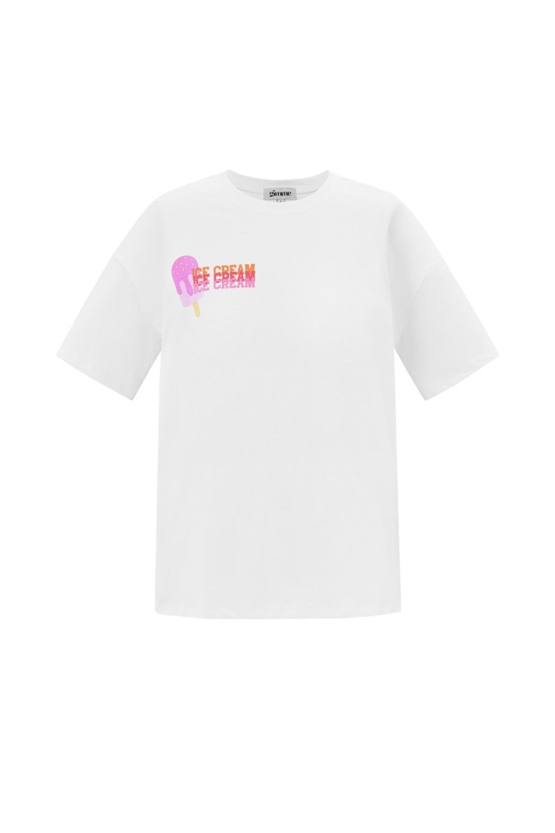 Cotton Women's T-shirt Spring/Summer Letters - Velaris Femme