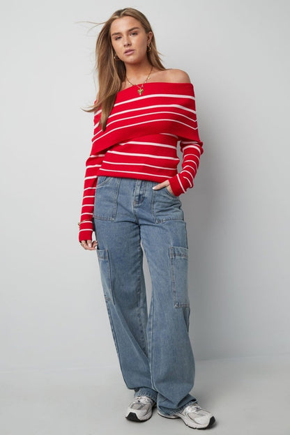 Cotton Woven Women's Straight Leg Denim Pants Casual Solid Color Medium Indigo - Velaris Femme