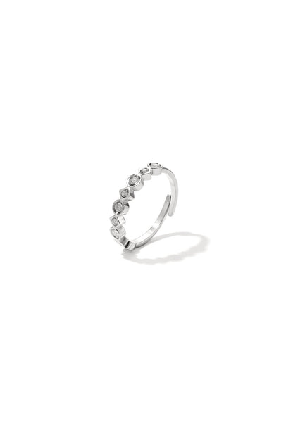 Elegant Minimalist Adjustable Ring - Silver & Gold